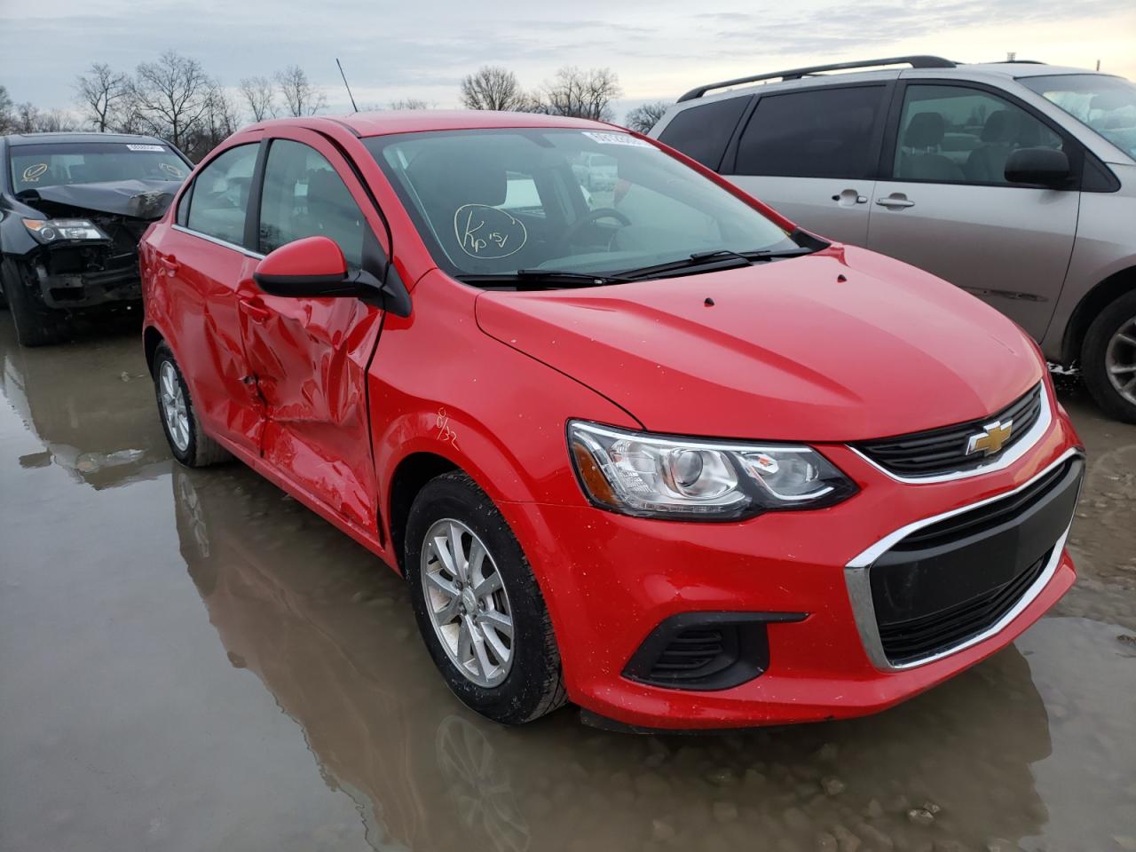 CHEVROLET SONIC LT 2019 with VIN 1G1JD5SB7K4109998 - Photo from auction