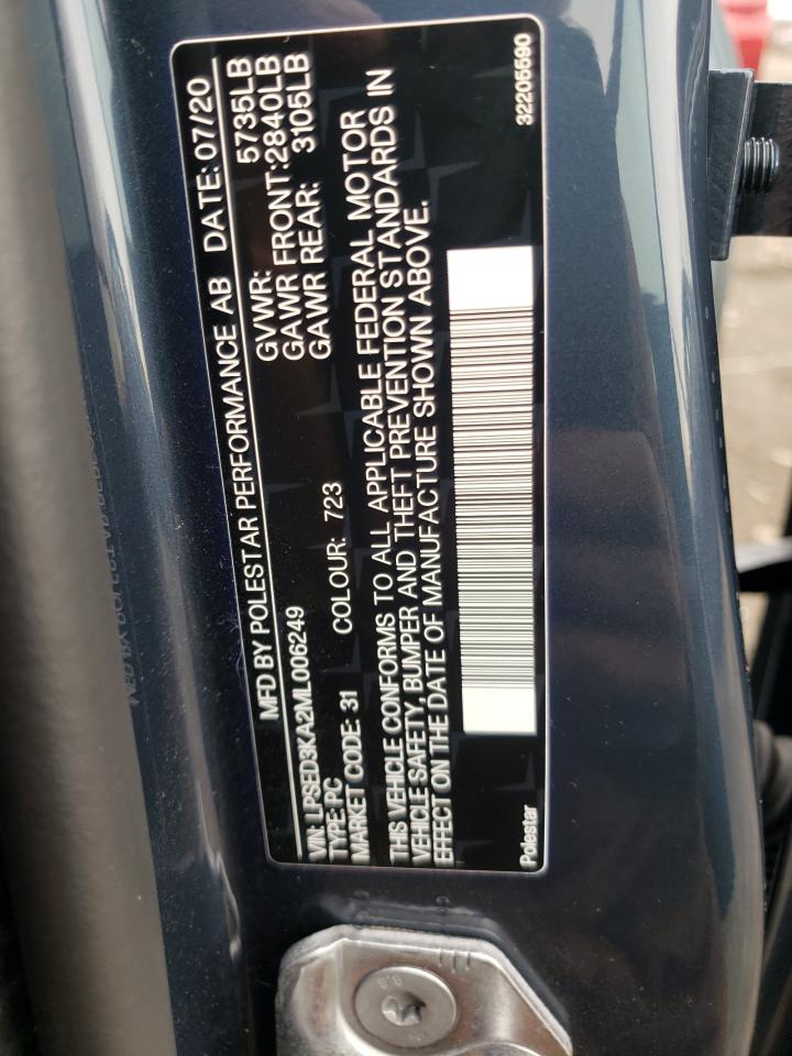 Photo 10 from auction – 2021 POLESTAR 2 with VIN LPSED3KA2ML006249