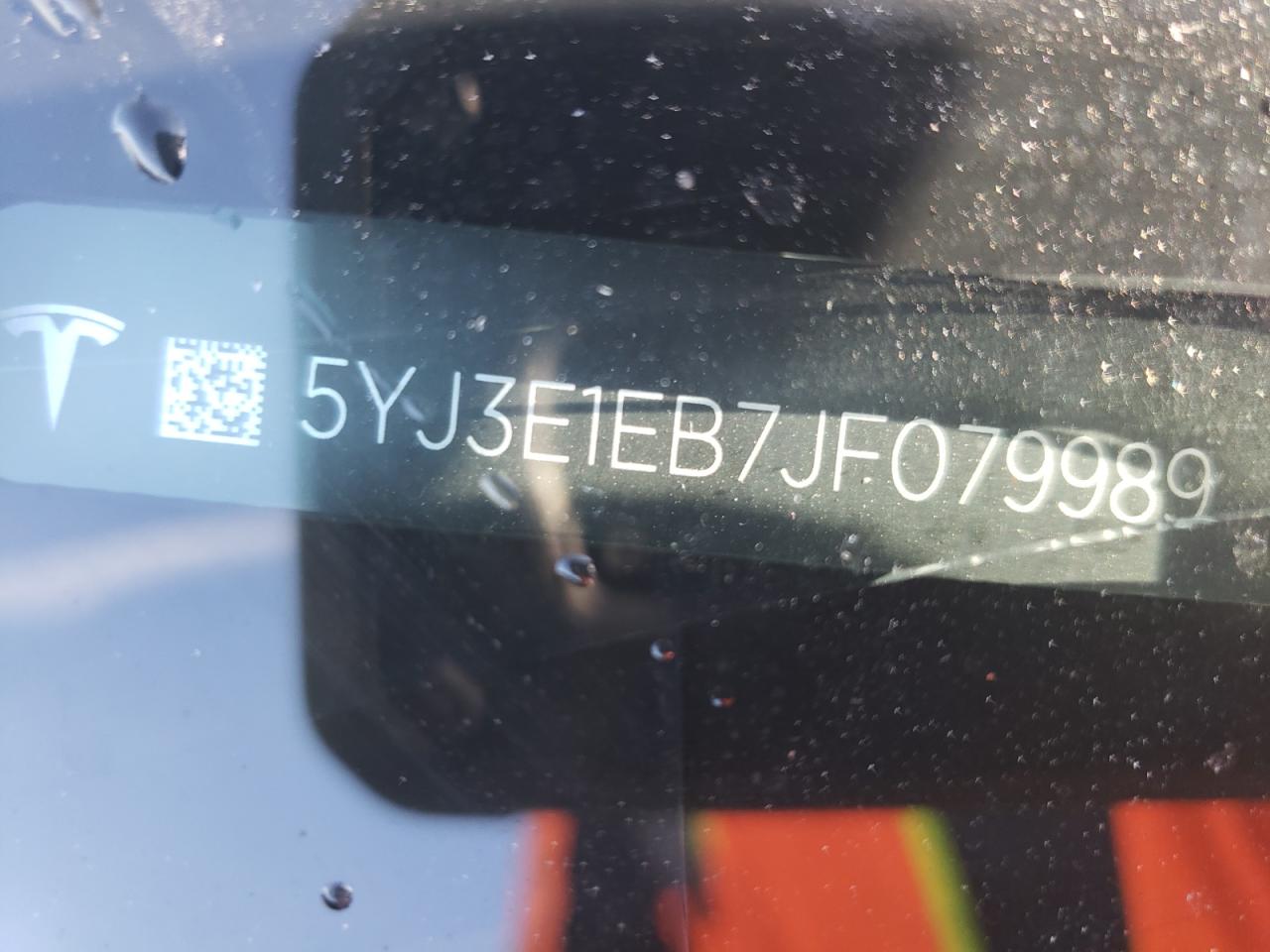 Photo 10 from auction – 2018 TESLA MODEL 3 with VIN 5YJ3E1EB7JF079989