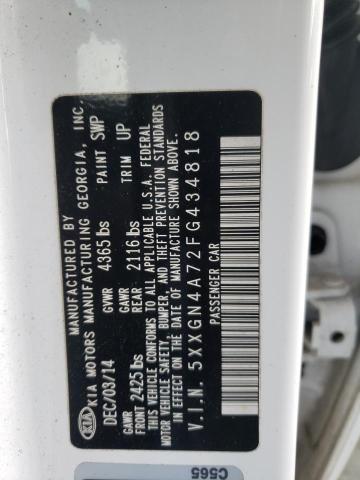Photo 10 from auction – 2015 KIA OPTIMA EX with VIN 5XXGN4A72FG434818