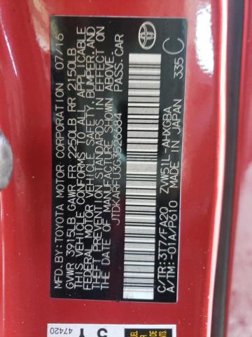 Photo 10 from auction – 2016 TOYOTA PRIUS with VIN JTDKARFU3G3526684