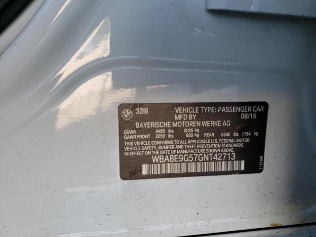 Photo 10 from auction – 2016 BMW 328 I SULE with VIN WBA8E9G57GNT42713