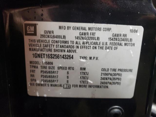 Photo 10 from auction – 2005 CHEVROLET TRAILBLAZE with VIN 1GNET16S256143264