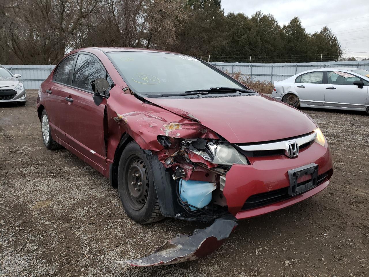 HONDA CIVIC DX 2007 with VIN 2HGFA16397H020141 - Photo from auction