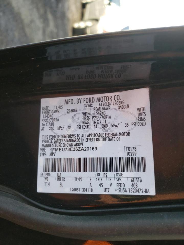 Photo 10 from auction – 2006 FORD EXPLORER with VIN 1FMEU73E36ZA20169