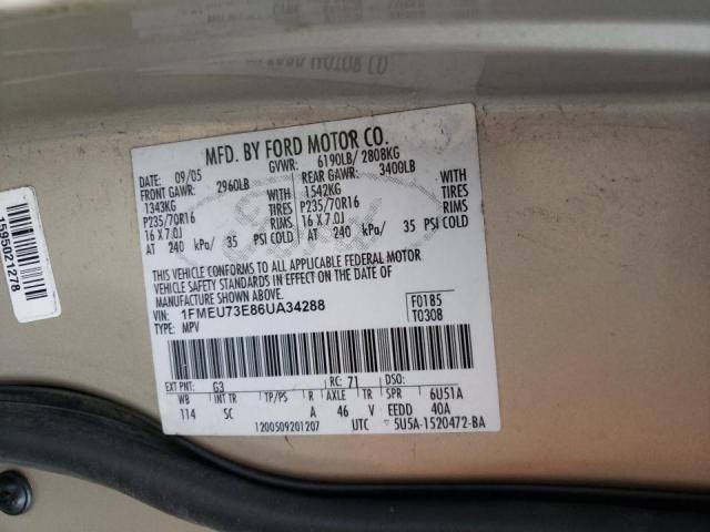 Photo 10 from auction – 2006 FORD EXPLORER X with VIN 1FMEU73E86UA34288