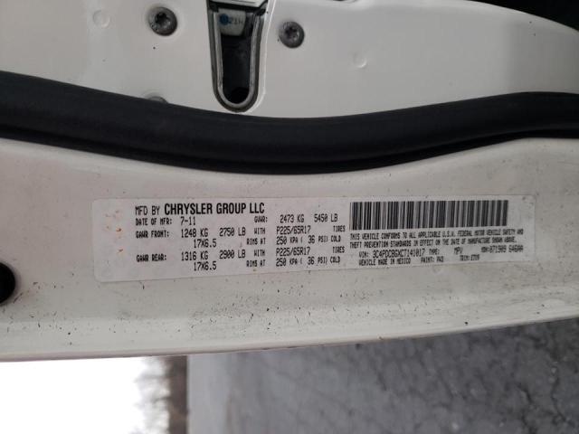 Photo 10 from auction – 2012 DODGE JOURNEY SX with VIN 3C4PDCBGXCT141017