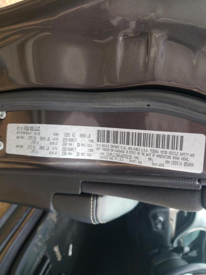 Photo 10 from auction – 2017 JEEP CHEROKEE L with VIN 1C4PJLCB0HW572219