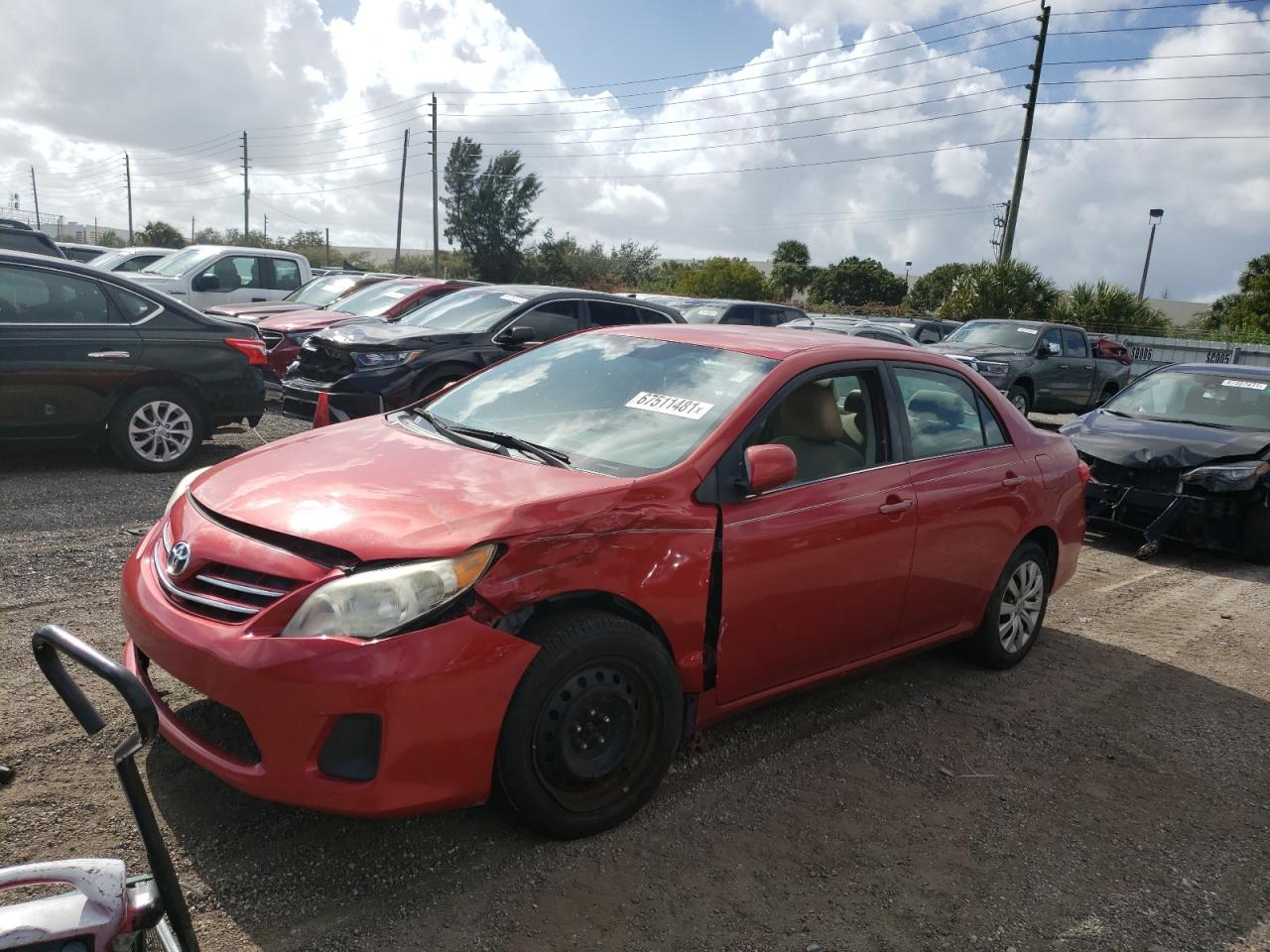Photo 2 from auction – 2013 TOYOTA COROLLA BA with VIN 2T1BU4EE9DC990067