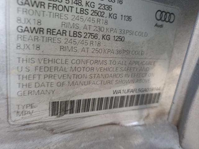Photo 10 from auction – 2016 AUDI A4 ALLROAD with VIN WA1UFAFL5GA018144
