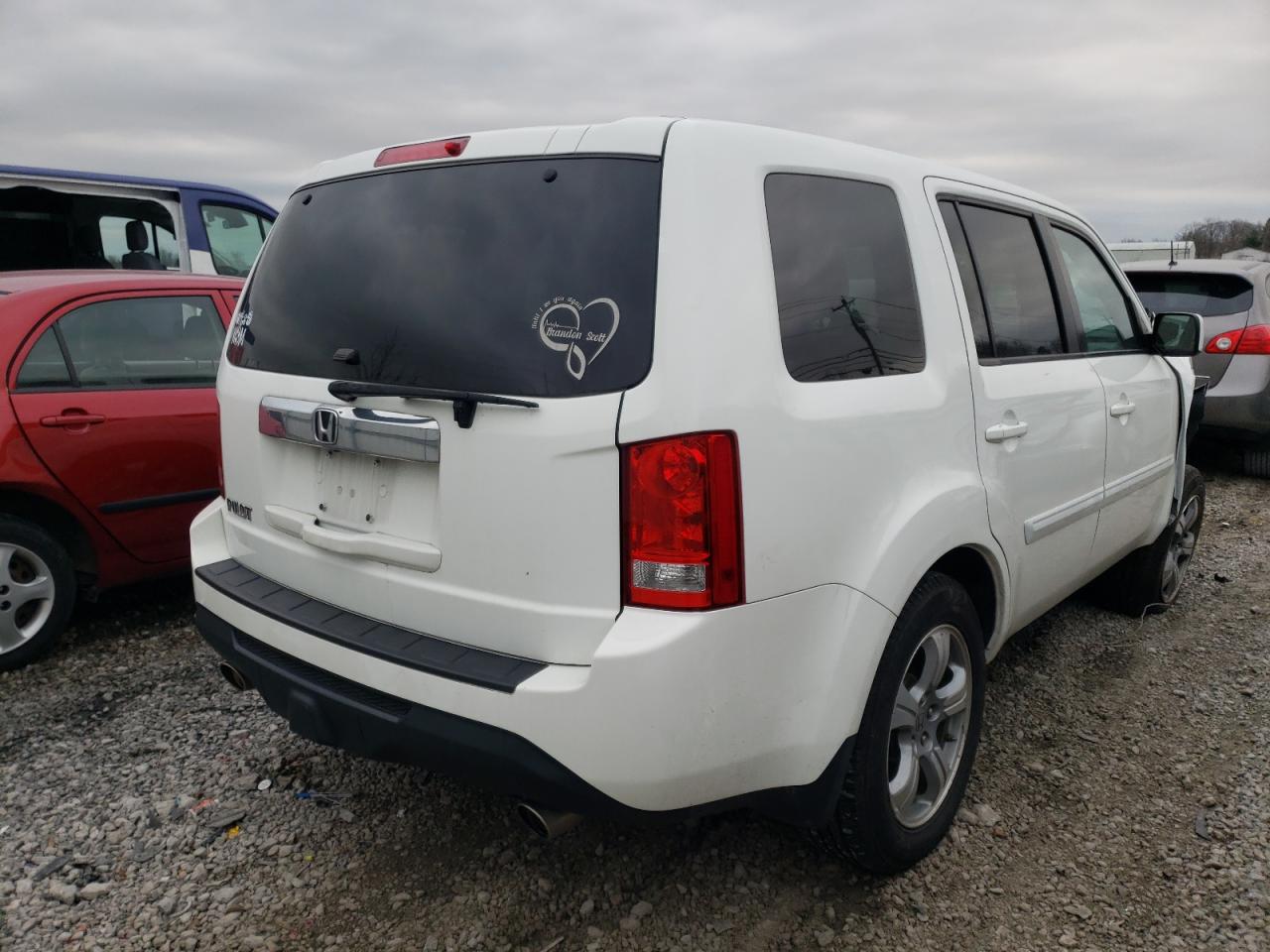 Photo 4 from auction – 2014 HONDA PILOT EXL with VIN 5FNYF3H58EB027698