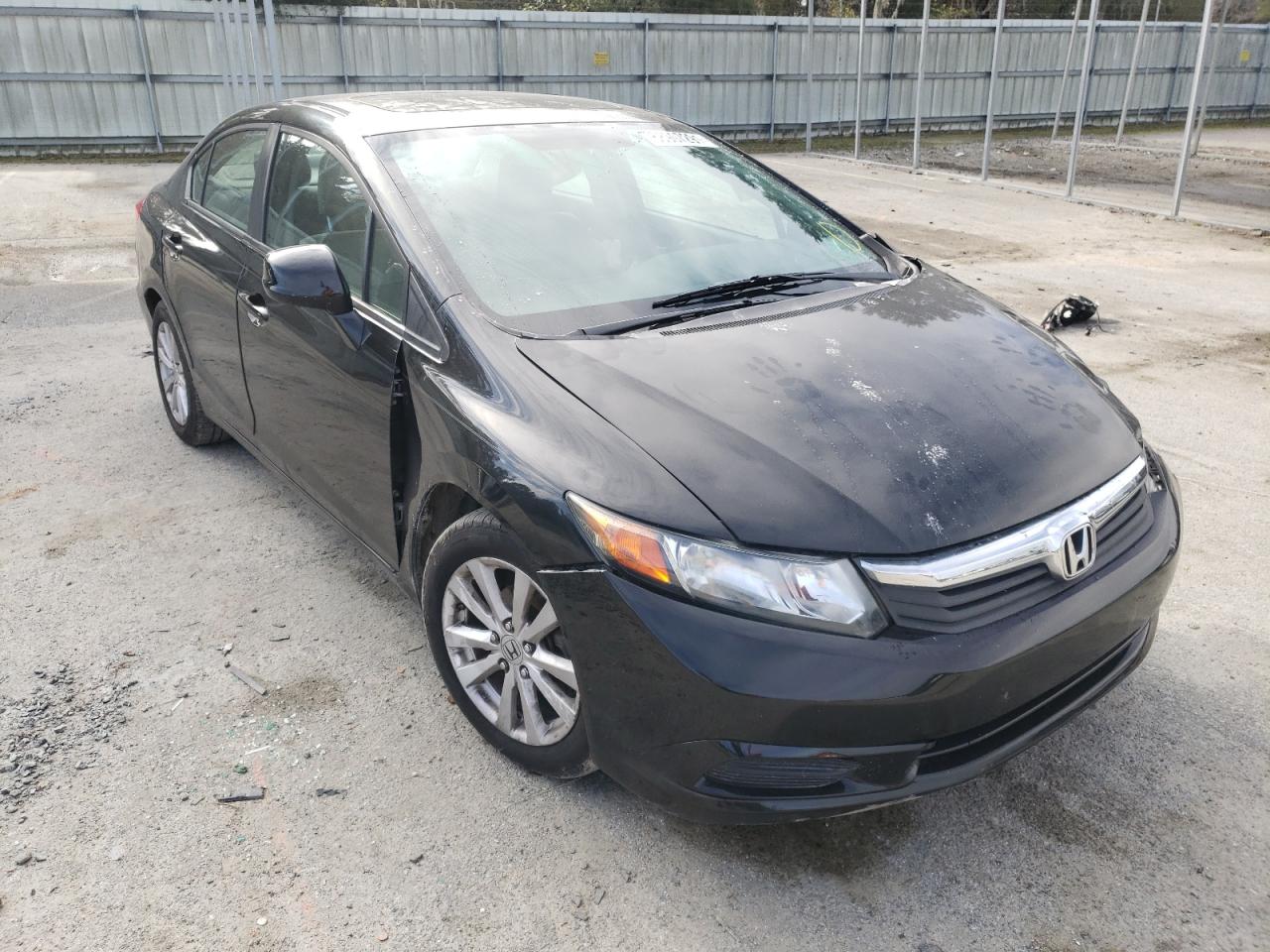 HONDA CIVIC EX 2012 with VIN 19XFB2F81CE052455 - Photo from auction