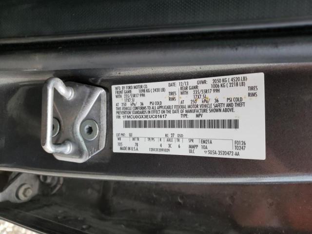 Photo 10 from auction – 2014 FORD ESCAPE SE with VIN 1FMCU0GX3EUC01617