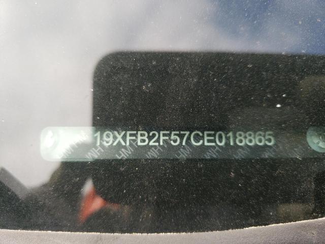 Photo 10 from auction – 2012 HONDA CIVIC LX with VIN 19XFB2F57CE018865