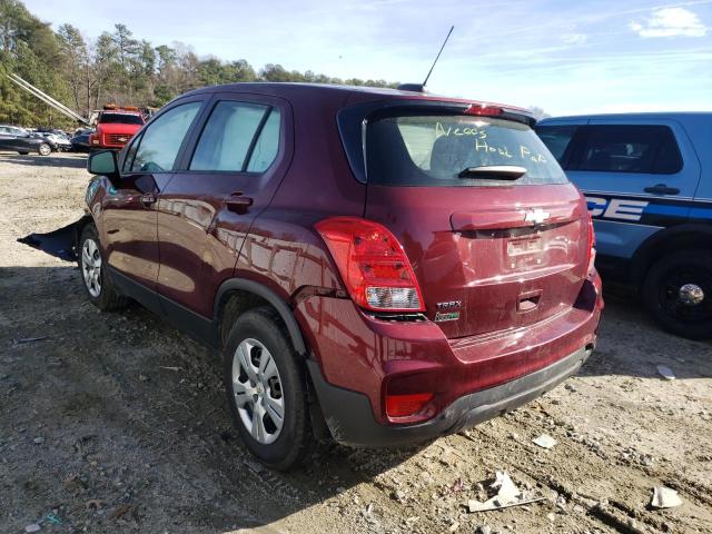 Photo 3 from auction – 2017 CHEVROLET TRAX LS with VIN 3GNCJKSB3HL133863