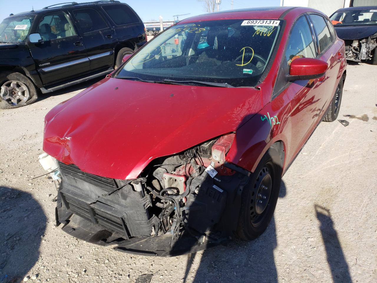 Photo 2 from auction – 2012 FORD FOCUS SE with VIN 1FAHP3K21CL415528