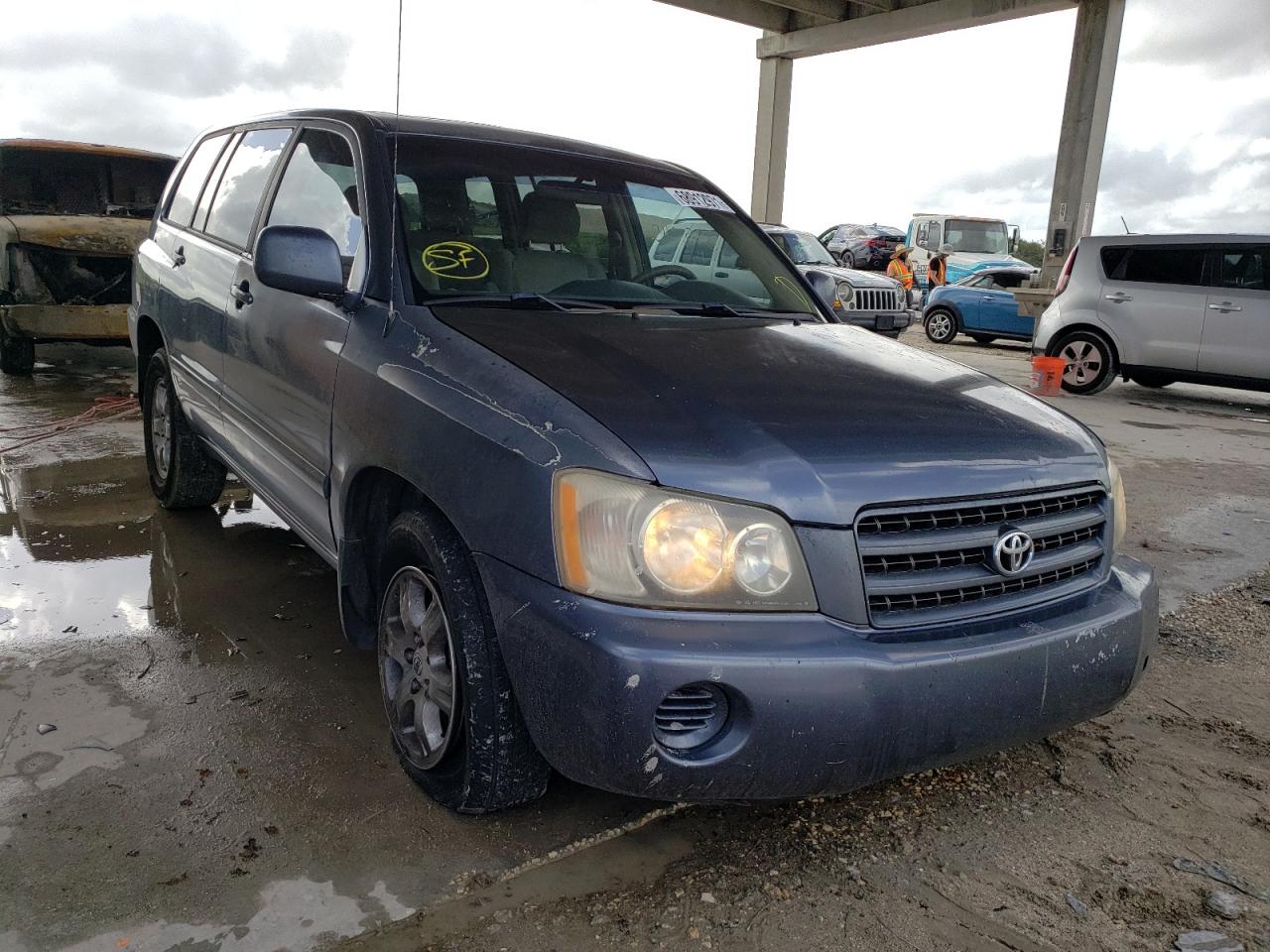 TOYOTA HIGHLANDER 2003 with VIN JTEGD21A030048068 - Photo from auction