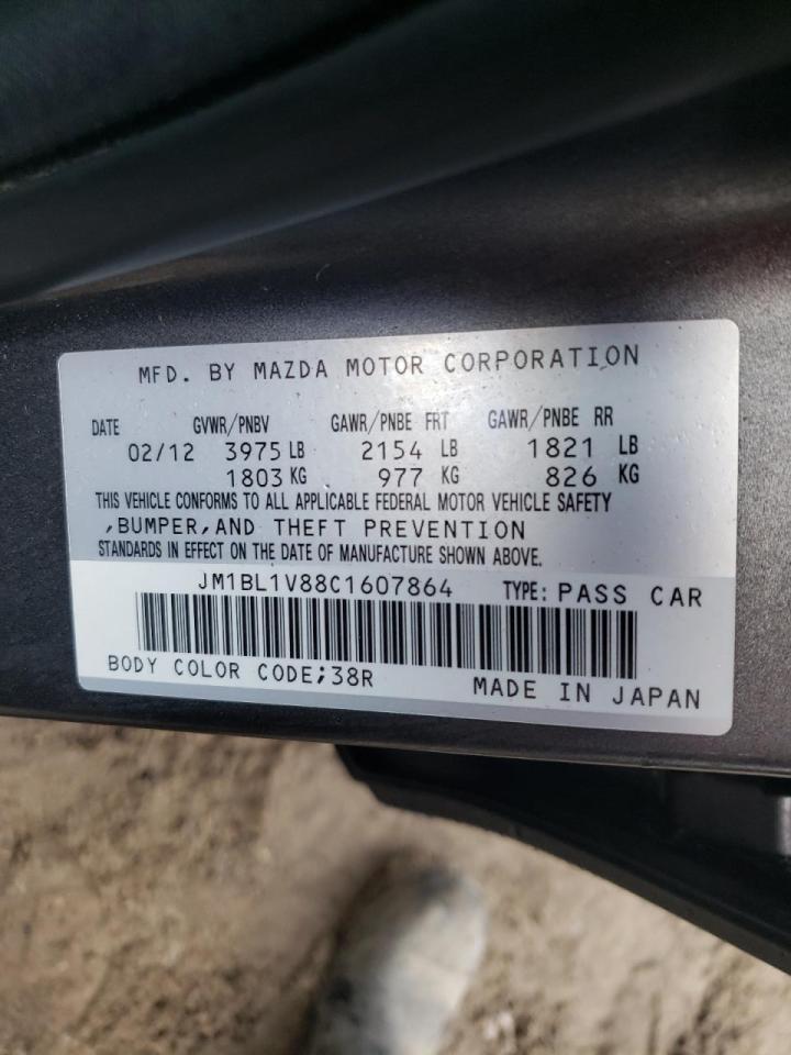 Photo 10 from auction – 2012 MAZDA 3 I with VIN JM1BL1V88C1607864