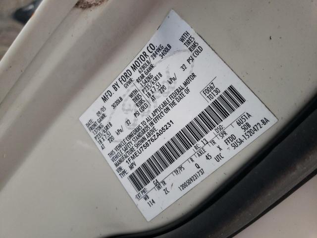 Photo 10 from auction – 2006 FORD EXPLORER L with VIN 1FMEU75876ZA05231