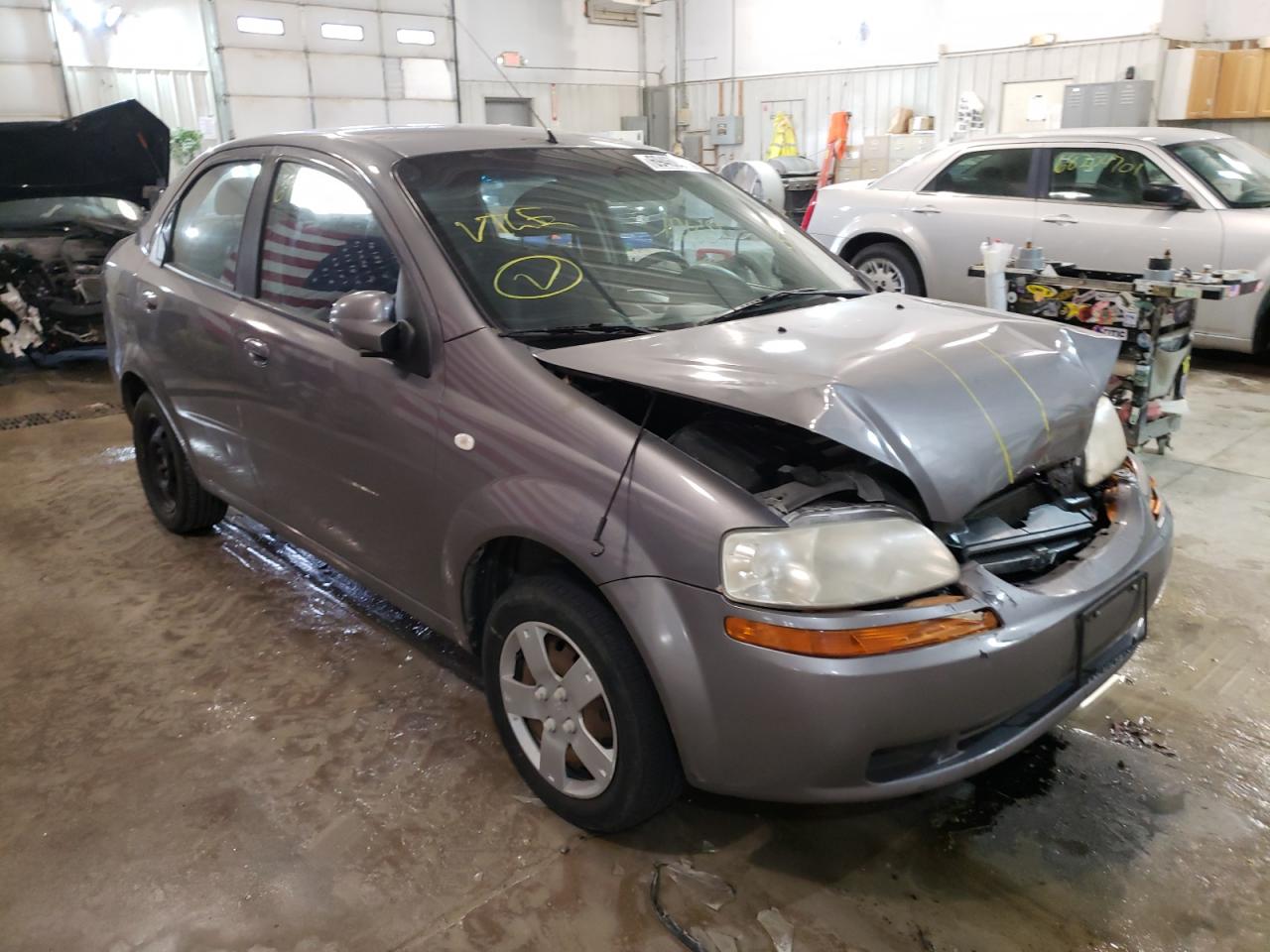 CHEVROLET AVEO BASE 2006 with VIN KL1TD56626B535880 - Photo from auction