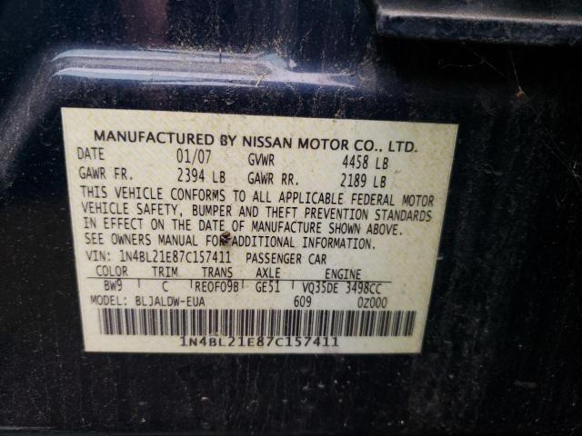 Photo 10 from auction – 2007 NISSAN ALTIMA 3.5 with VIN 1N4BL21E87C157411