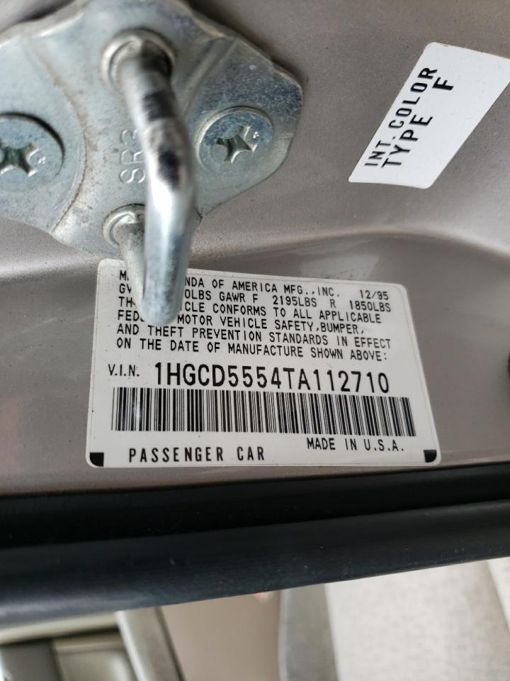 Photo 11 from auction – 1996 HONDA ACCORD with VIN 1HGCD5554TA112710