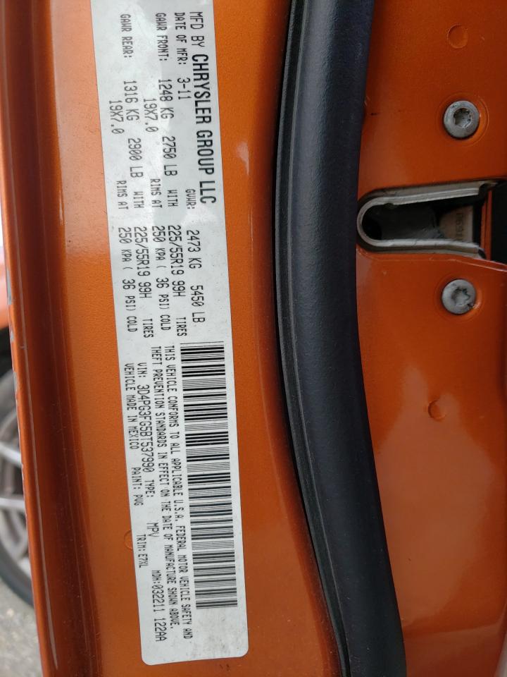 Photo 10 from auction – 2011 DODGE JOURNEY CR with VIN 3D4PG3FG5BT537990