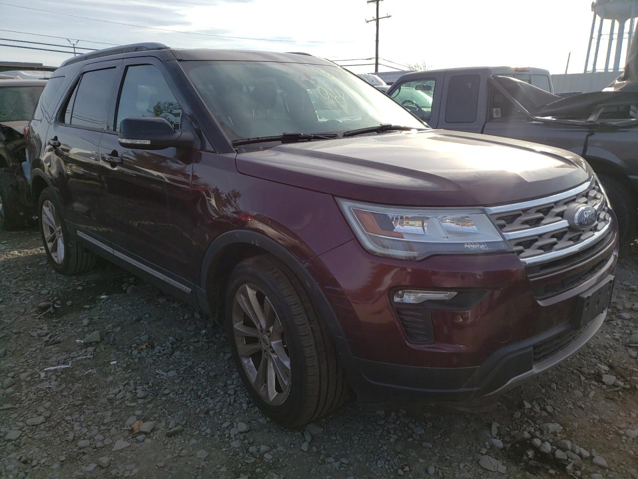 FORD EXPLORER X 2018 with VIN 1FM5K8D8XJGB82762 - Photo from auction