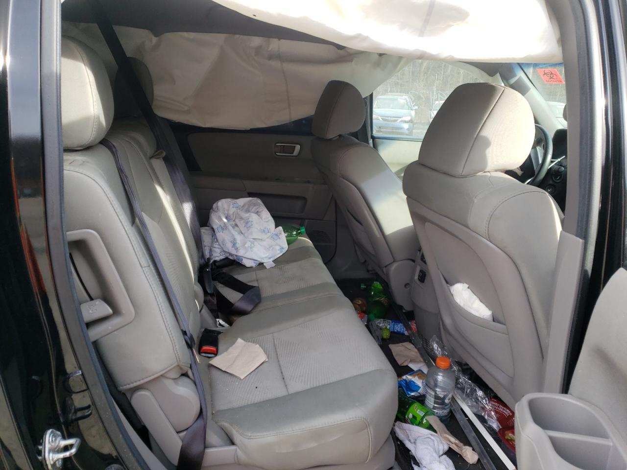 Photo 6 from auction – 2012 HONDA PILOT LX with VIN 5FNYF4H29CB065904