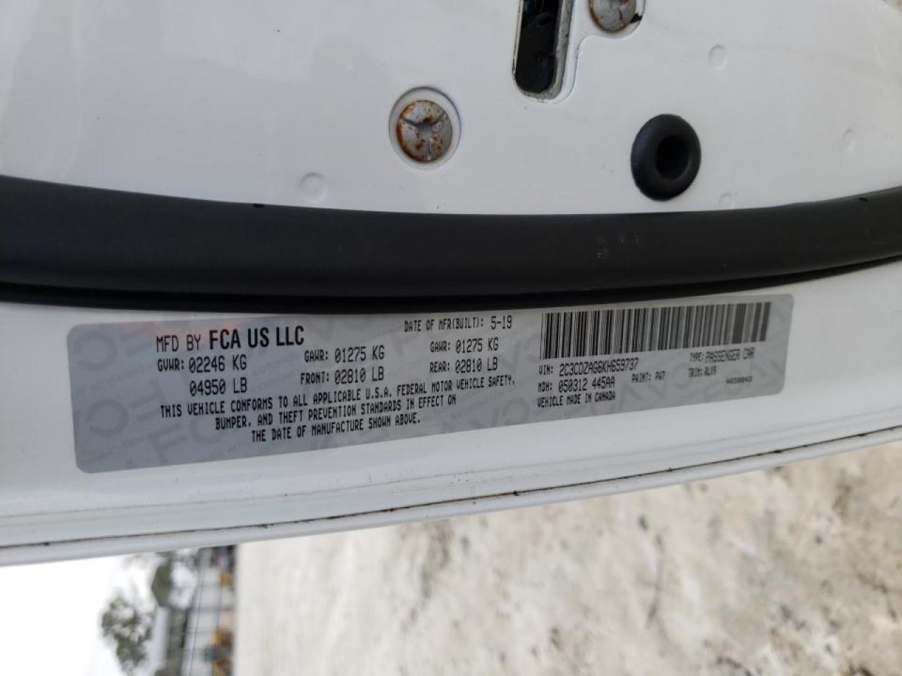 Photo 10 from auction – 2019 DODGE CHALLENGER with VIN 2C3CDZAG6KH659737