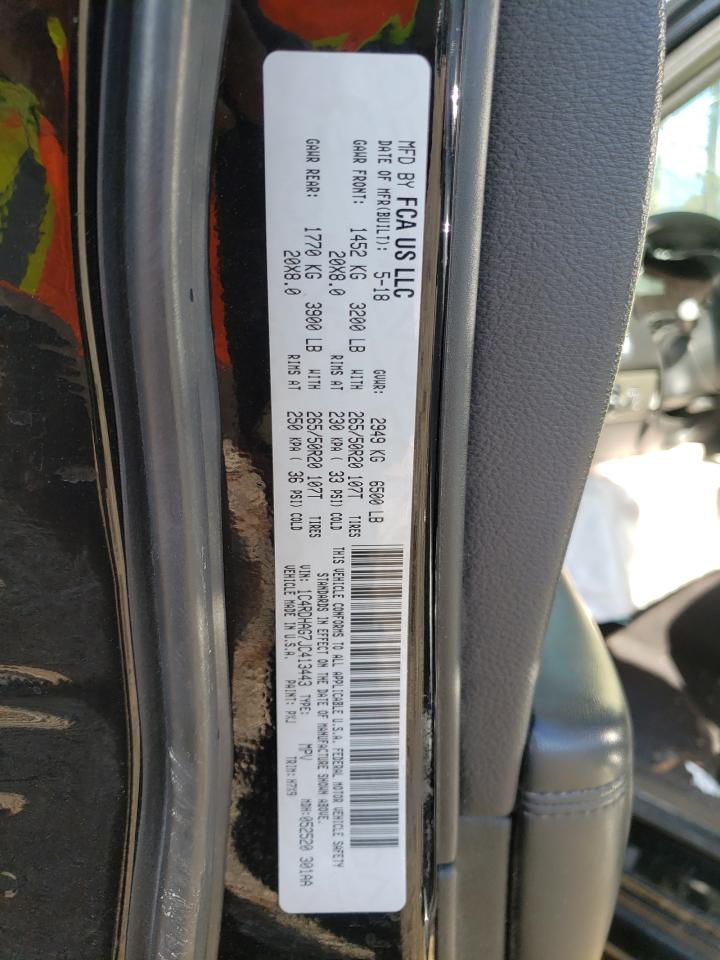 Photo 10 from auction – 2018 DODGE DURANGO SX with VIN 1C4RDHAG7JC413443