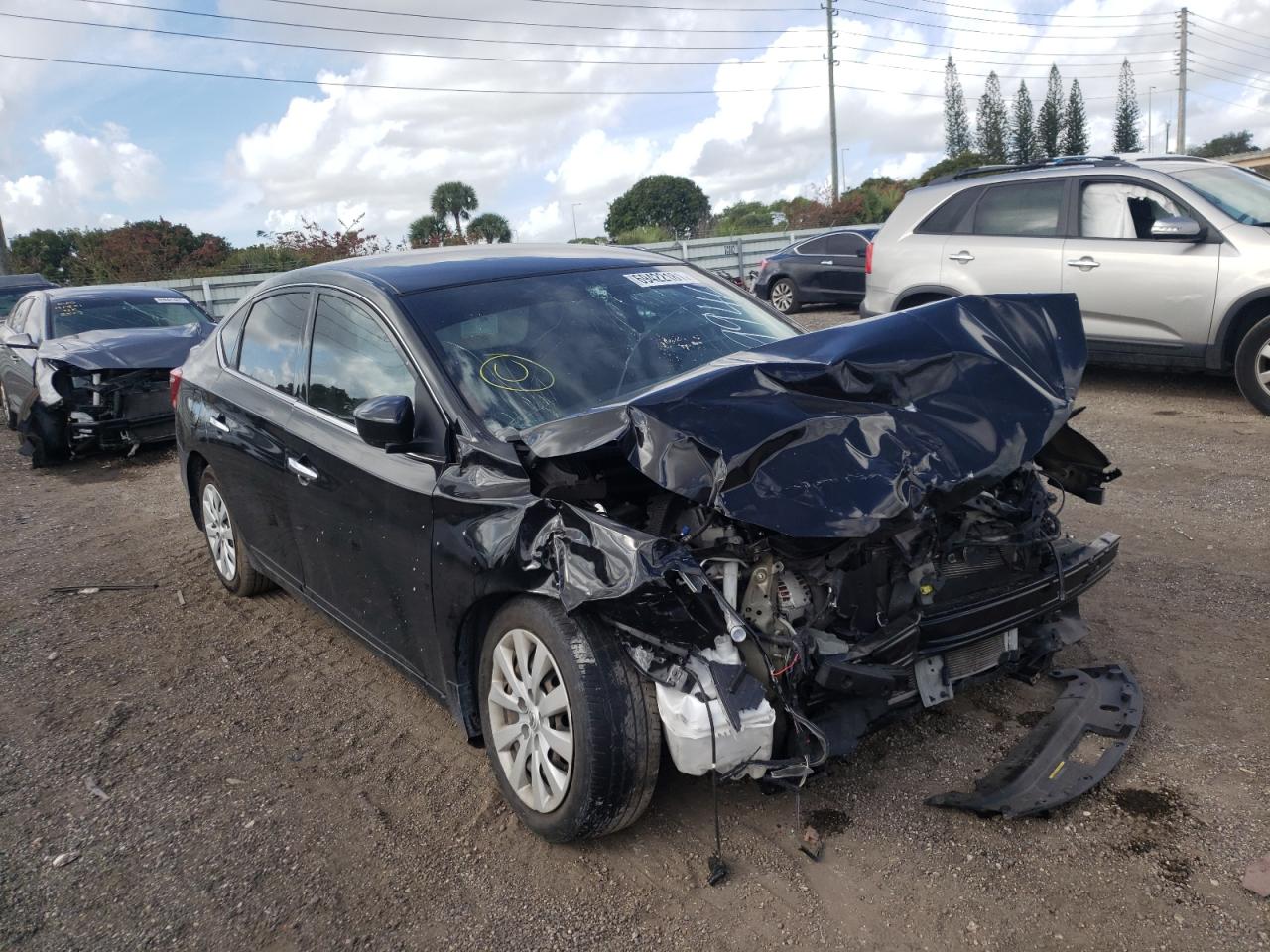 NISSAN SENTRA S 2018 with VIN 3N1AB7AP1JY229946 - Photo from auction