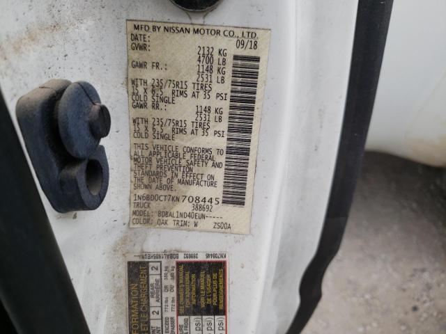 Photo 10 from auction – 2019 NISSAN FRONTIER S with VIN 1N6BD0CT7KN708445