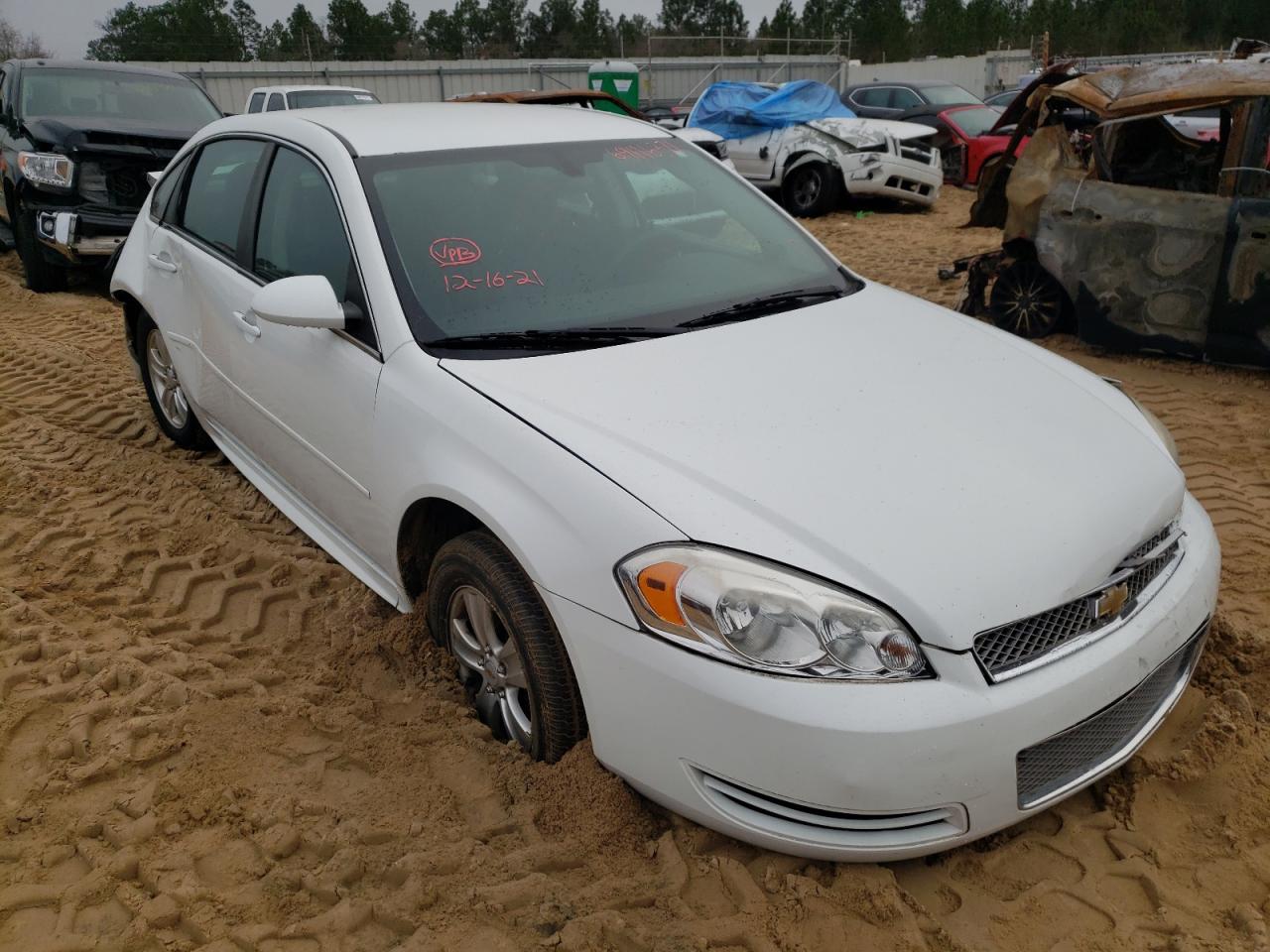 CHEVROLET IMPALA LS 2013 with VIN 2G1WF5E39D1168229 - Photo from auction