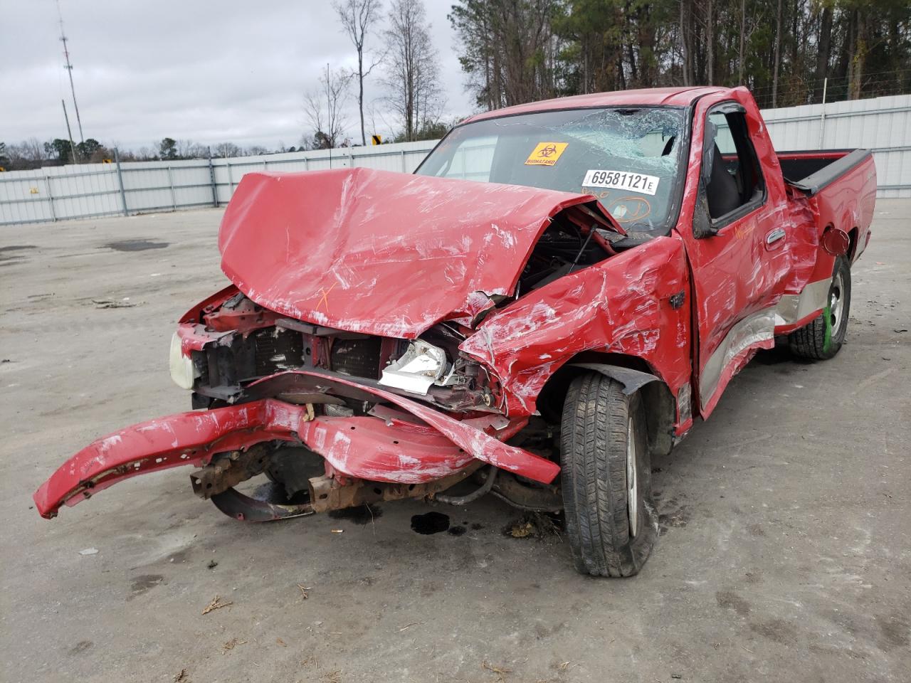 Photo 9 from auction – 2002 FORD F150 with VIN 1FTRF17282NA50489