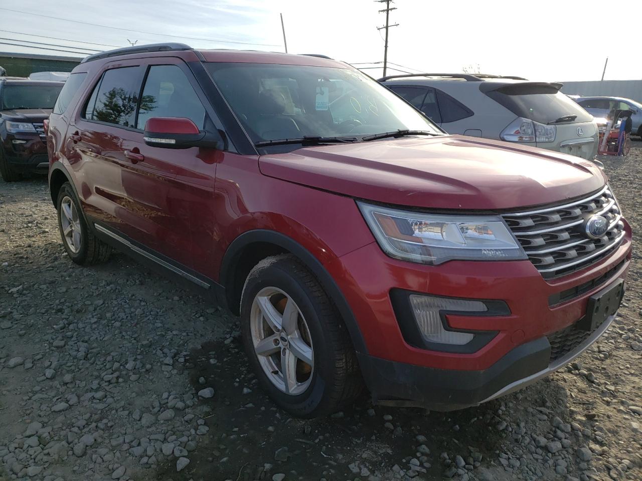 FORD EXPLORER X 2017 with VIN 1FM5K8D86HGD19075 - Photo from auction