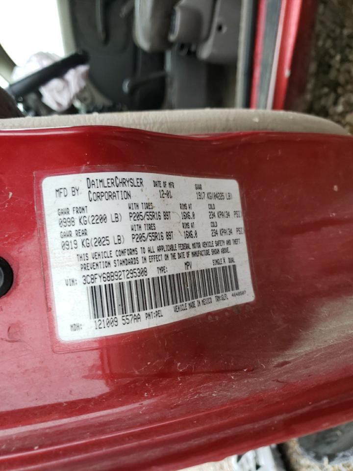 Photo 10 from auction – 2002 CHRYSLER PT CRUISER with VIN 3C8FY68B92T295308
