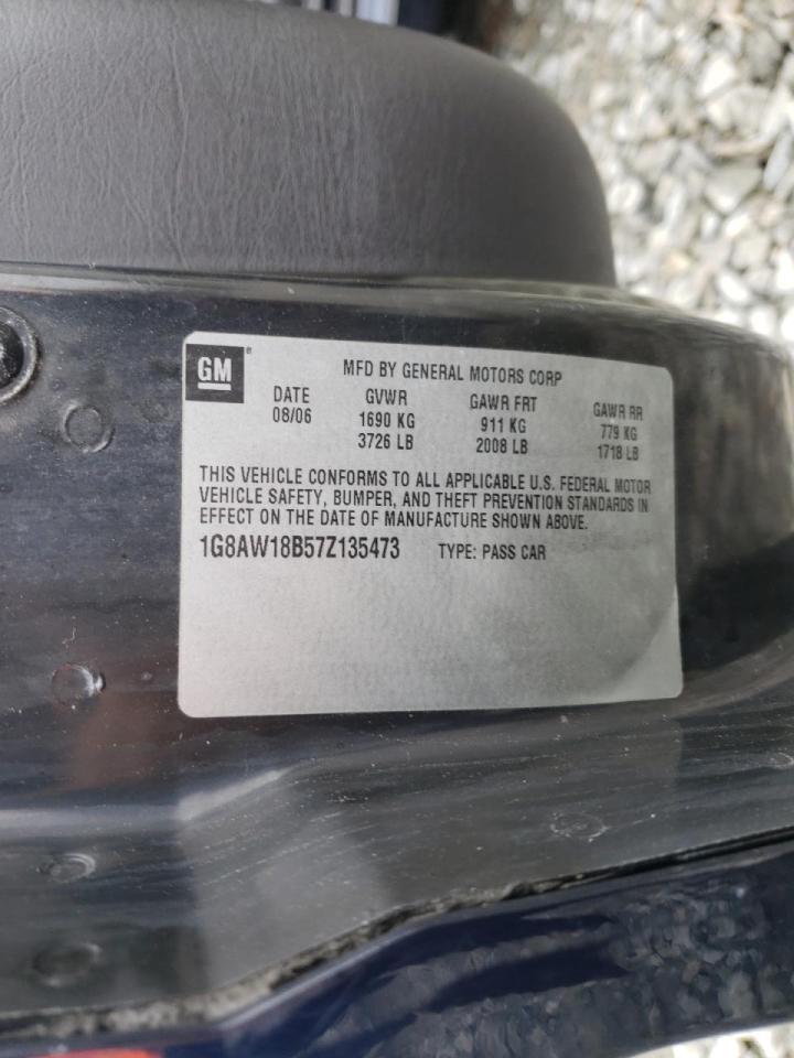Photo 10 from auction – 2007 SATURN ION LEVEL with VIN 1G8AW18B57Z135473