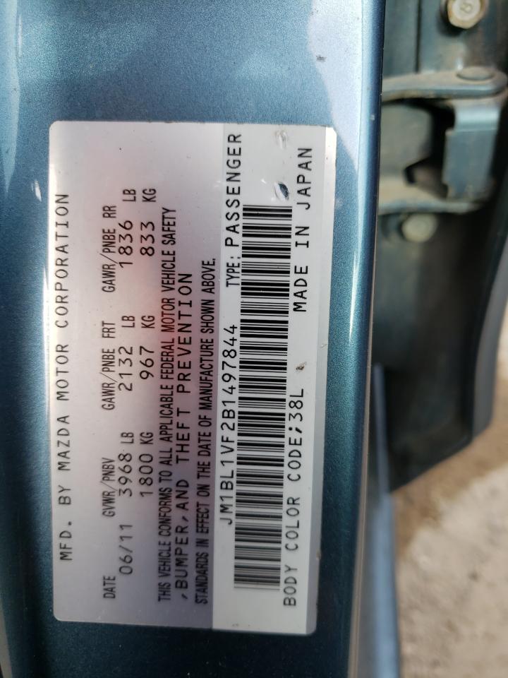 Photo 10 from auction – 2011 MAZDA 3 I with VIN JM1BL1VF2B1497844
