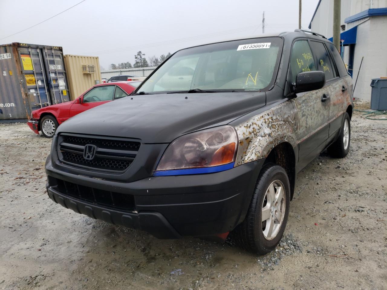 Photo 2 from auction – 2003 HONDA PILOT EXL with VIN 2HKYF18663H614882