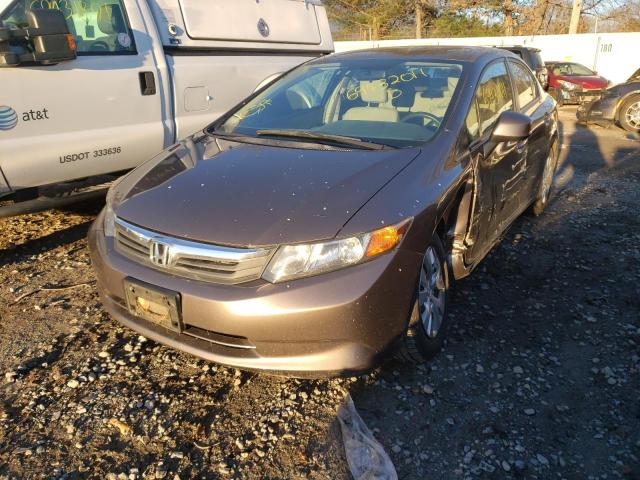 Photo 2 from auction – 2012 HONDA CIVIC LX with VIN 2HGFB2F53CH565640