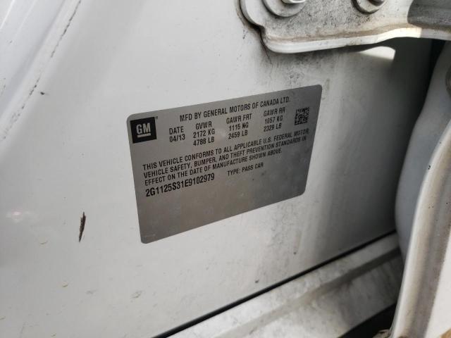 Photo 10 from auction – 2014 CHEVROLET IMPALA LT with VIN 2G1125S31E9102979
