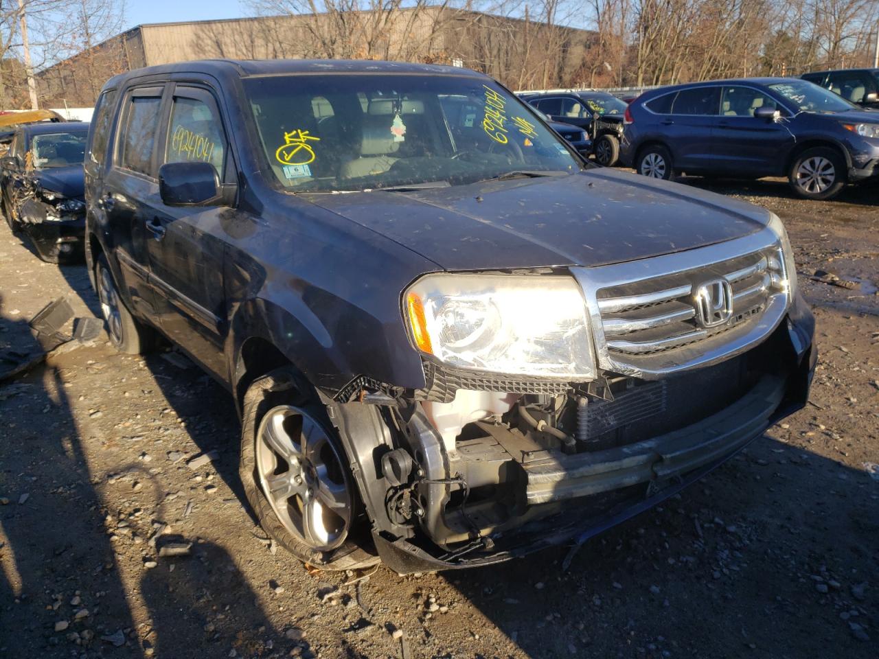 HONDA PILOT EXL 2013 with VIN 5FNYF4H53DB048737 - Photo from auction