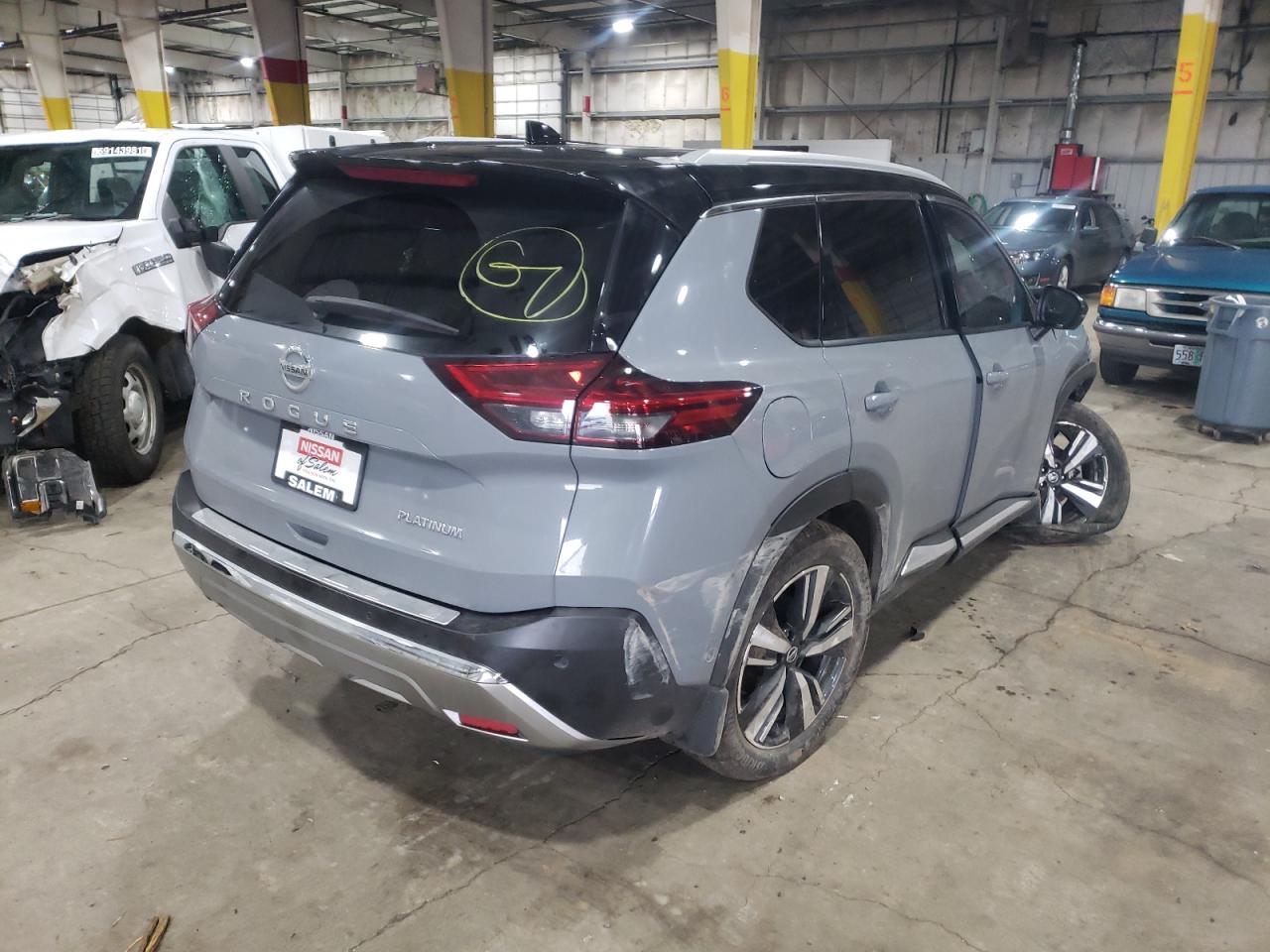 Photo 4 from auction – 2021 NISSAN ROGUE PLAT with VIN JN8AT3DC9MW100204