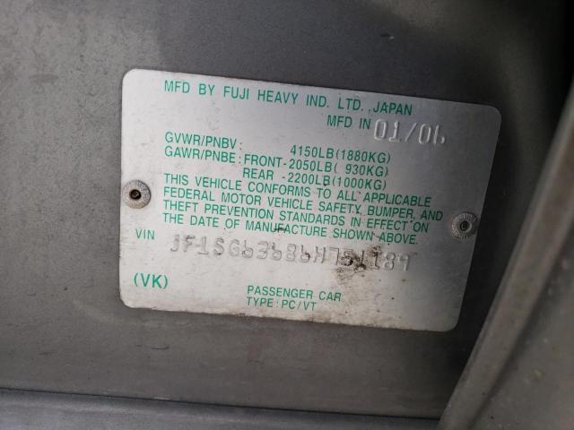 Photo 10 from auction – 2006 SUBARU FORESTER 2 with VIN JF1SG63686H751189