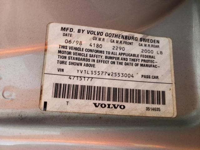 Photo 10 from auction – 1998 VOLVO S70 with VIN YV1LS5577W2553004