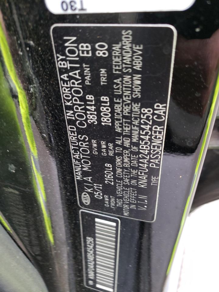 Photo 10 from auction – 2011 KIA FORTE EX with VIN KNAFU4A24B5454258