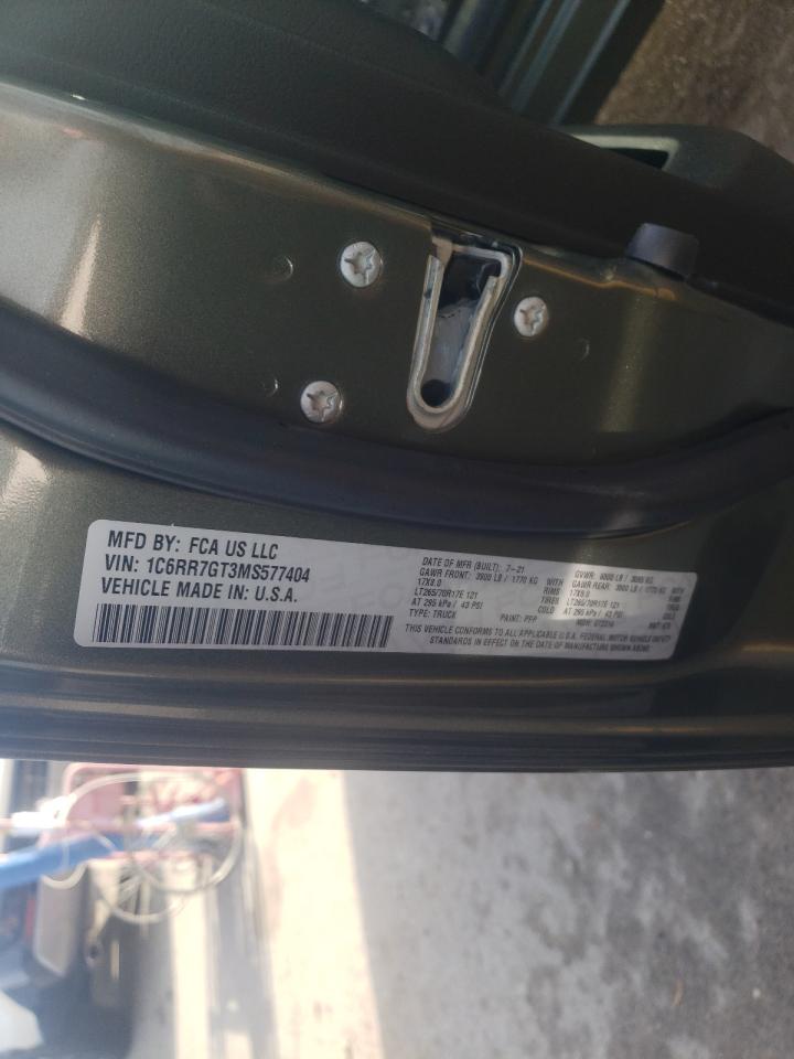 Photo 10 from auction – 2021 RAM 1500 CLASS with VIN 1C6RR7GT3MS577404