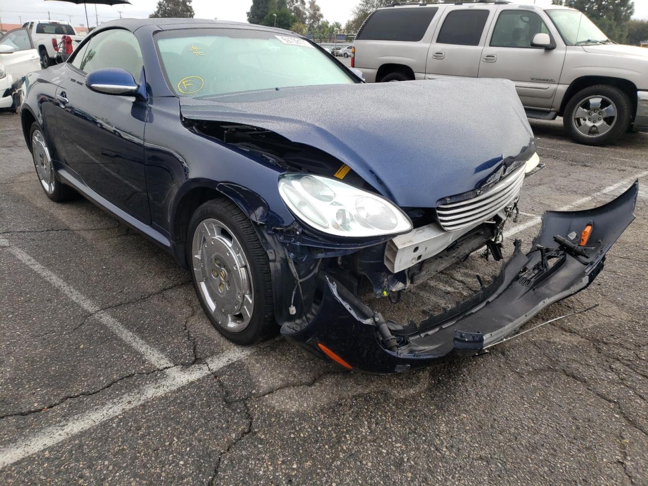 LEXUS SC 430 2003 with VIN JTHFN48YX30047830 - Photo from auction