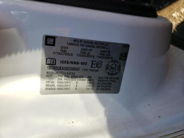 Photo 10 from auction – 2013 GMC SIERRA K15 with VIN 1GTR2UEA3DZ398347